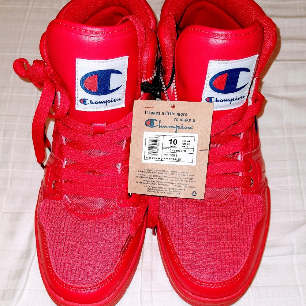 New Red Champion 3 on 3 size 10